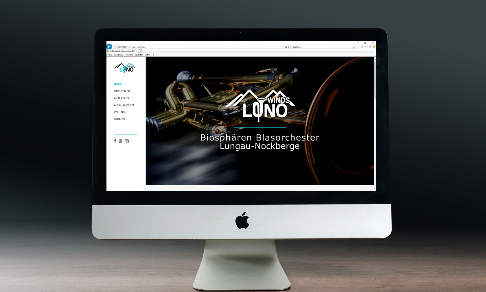 Website Biosphären Blasorchester LuNo Winds